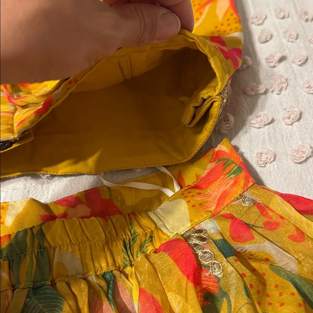 Mebaz Size 36/ Women’s Small/XS Lahenga Yellow Embroidered for Indian Wedding - Picture 7 of 11